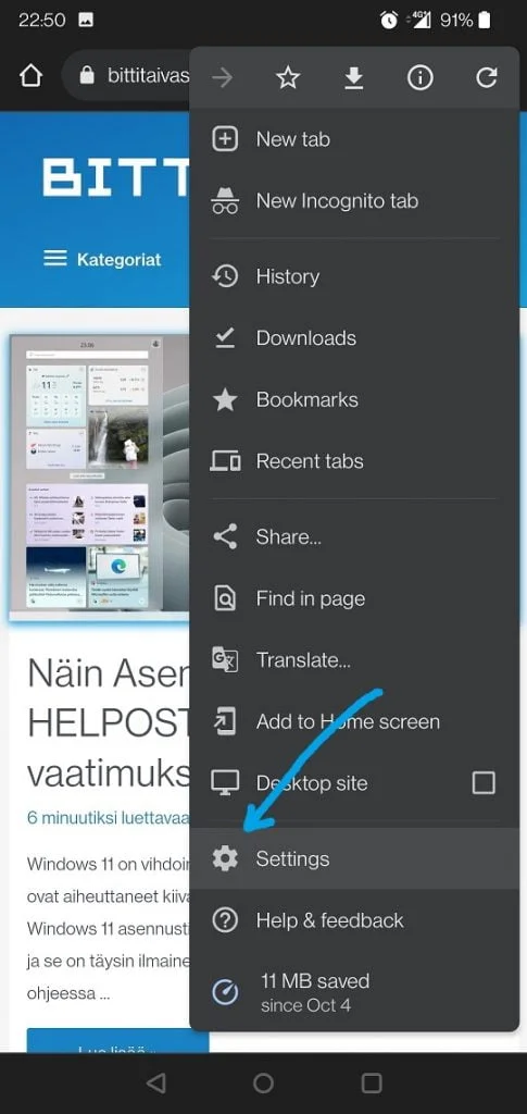 Android välimuistin tyhjennys 2