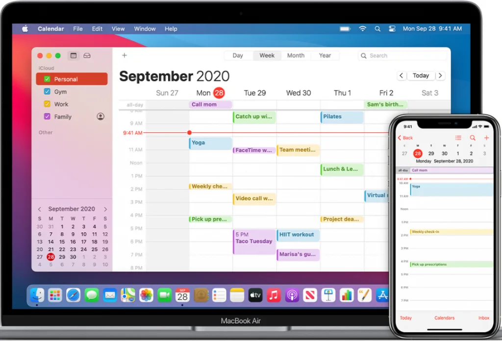 Apple iCloud kalenteri