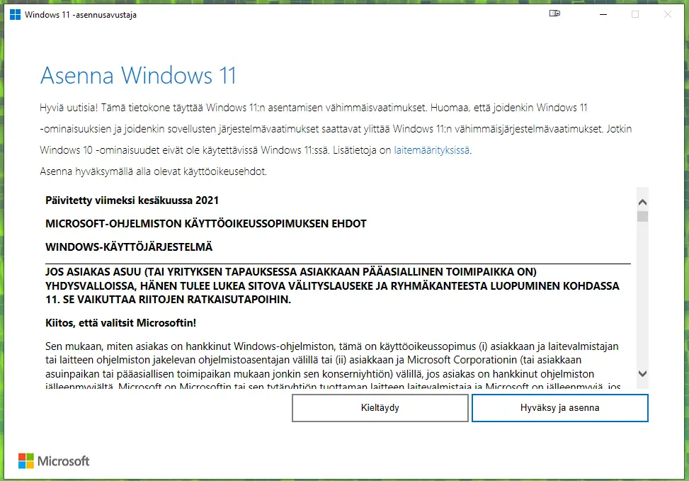 Asenna Windows 11