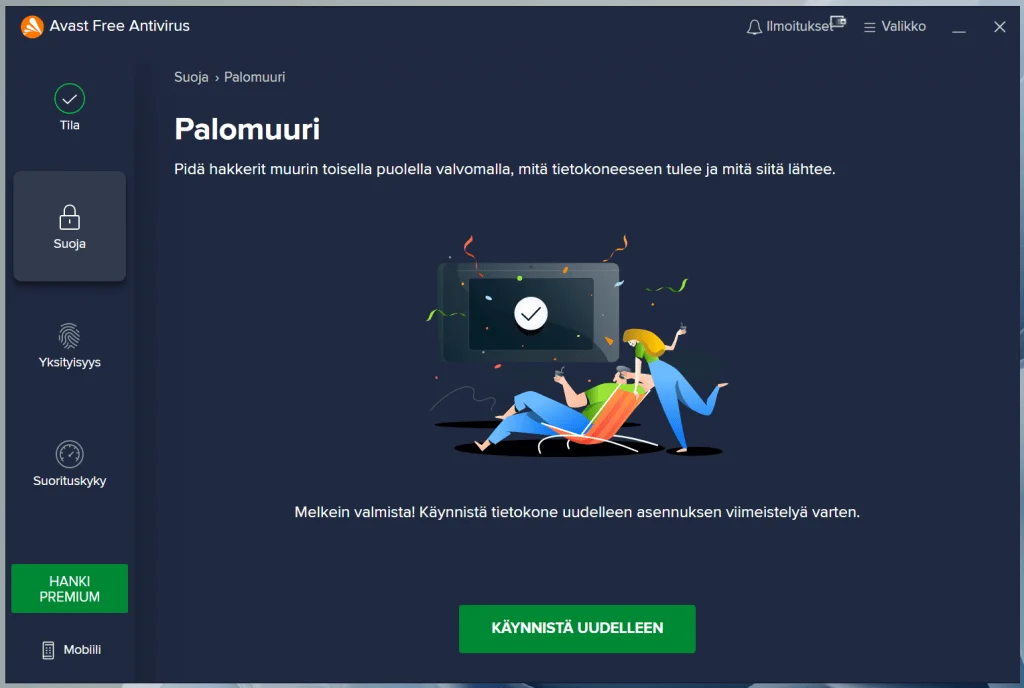 Avast Antivirus Palomuurin Asennus