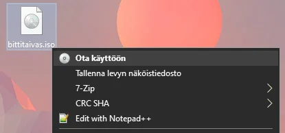 Mount Iso Tiedosto Windows