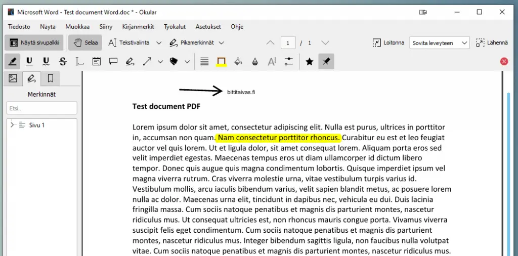 Okular PDF Reader