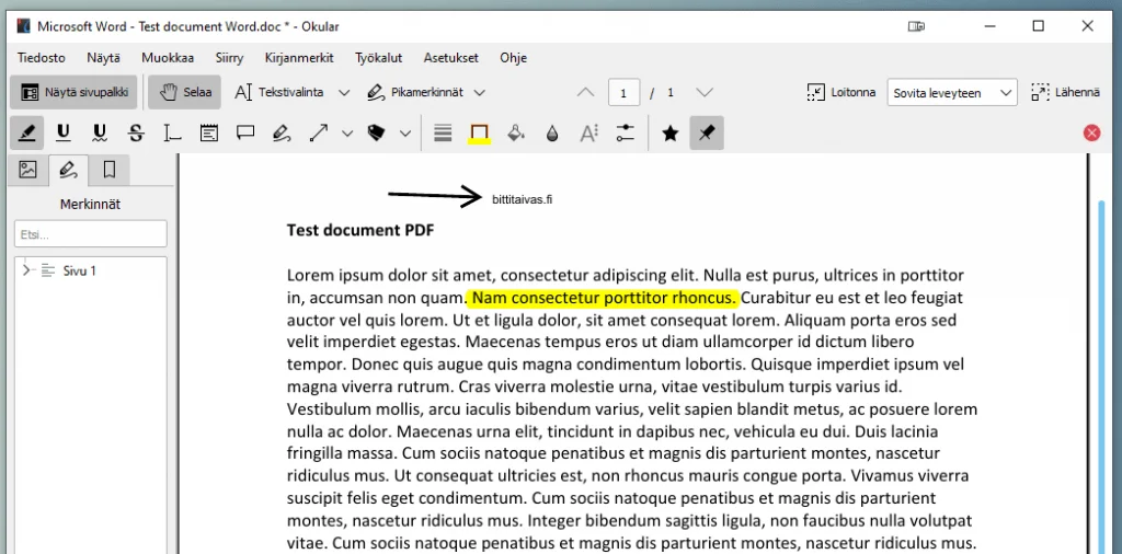 Okular PDF Reader