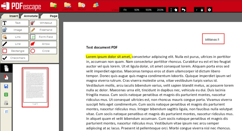 PDF Escape Editor