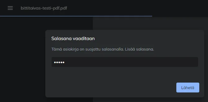 PDF Escape Salasana Suojaus